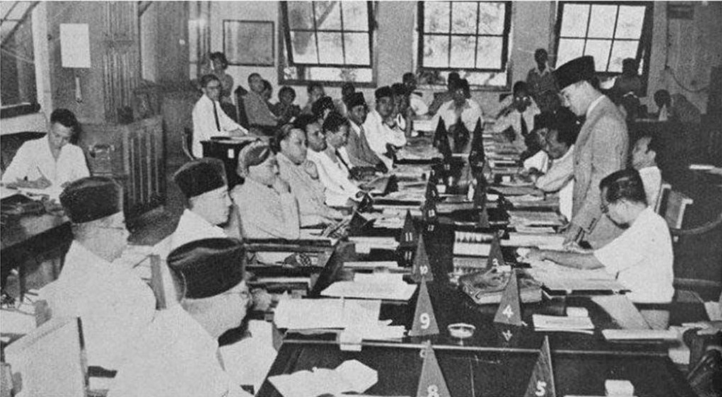 Ir. Soekarno berbicara di depan sidang BPUPKI